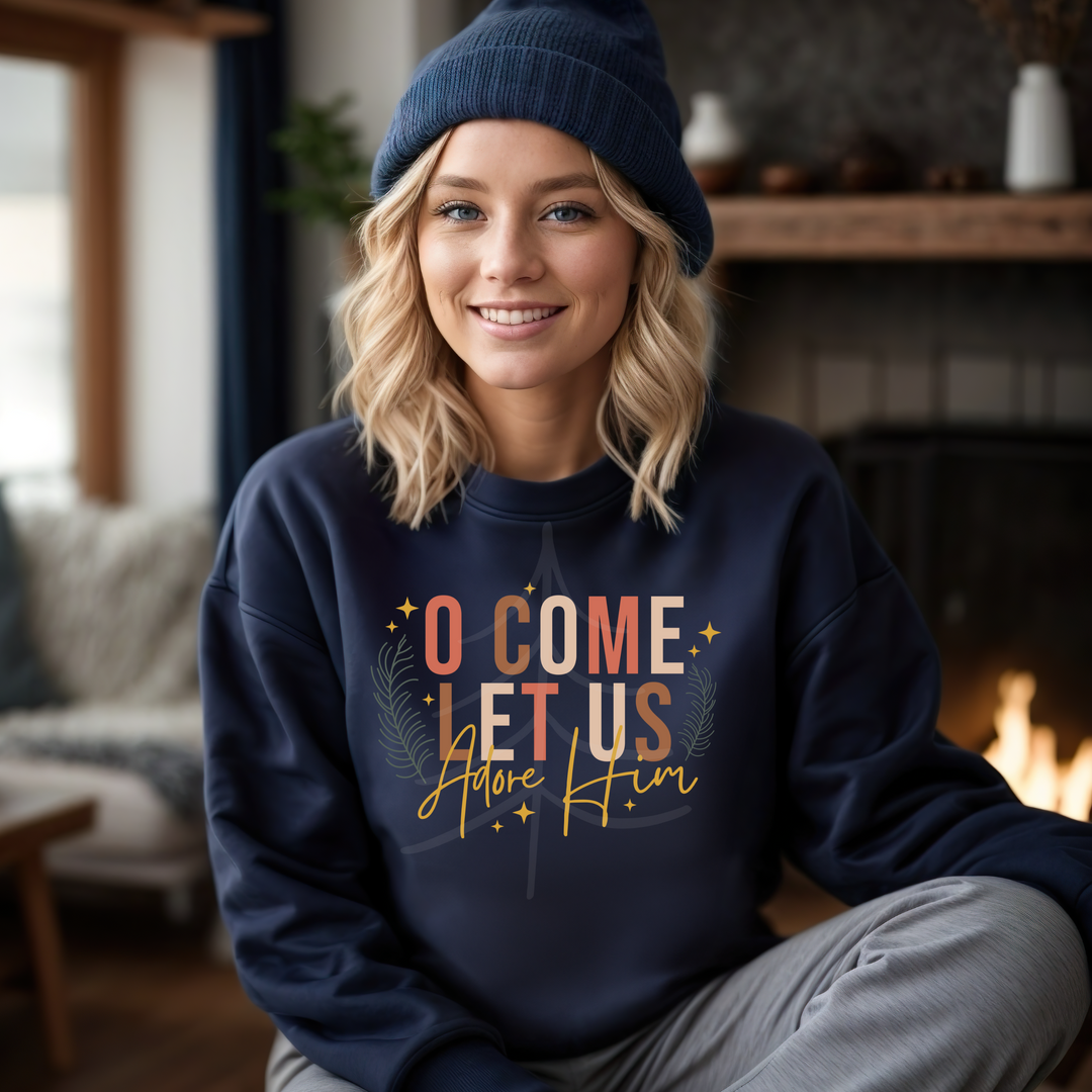 Oh come let us Adore him sweater or t-shirt