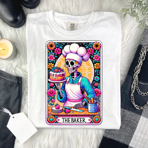 THE BAKER TAROT - T-SHIRT OR PICK FROM 200 COLOR & STYLE OPTIONS! - TAT 4-7 DAYS