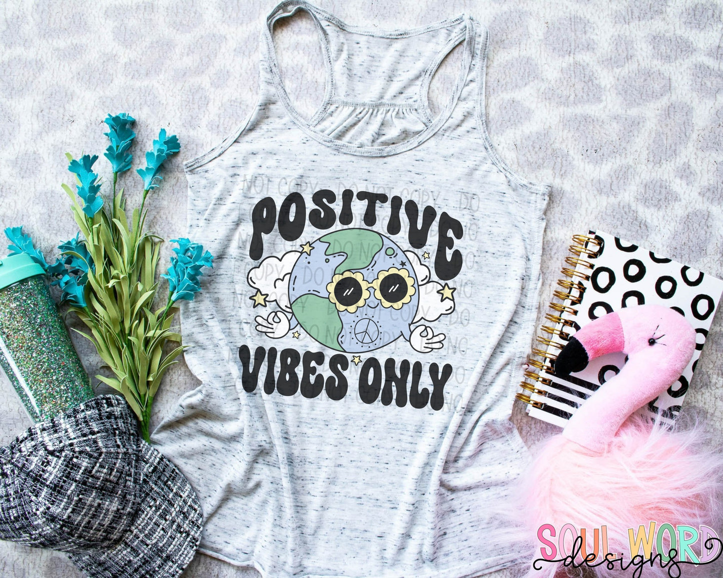 POSITIVE VIBES ONLY T-SHIRT TANK OR SWEATSHIRT