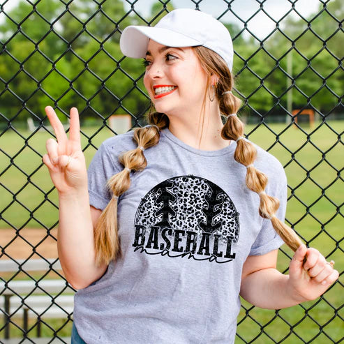 BASEBALL MAMA T-SHIRT OR PICK FROM 200 COLOR & STYLE OPTIONS! - TAT 4-7 DAYS