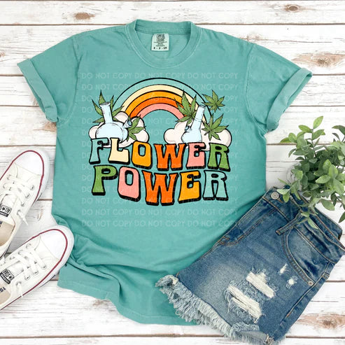 FLOWER POWER T-SHIRT (200 COLOR & STYLE OPTIONS!) - TAT 4-7 DAYS