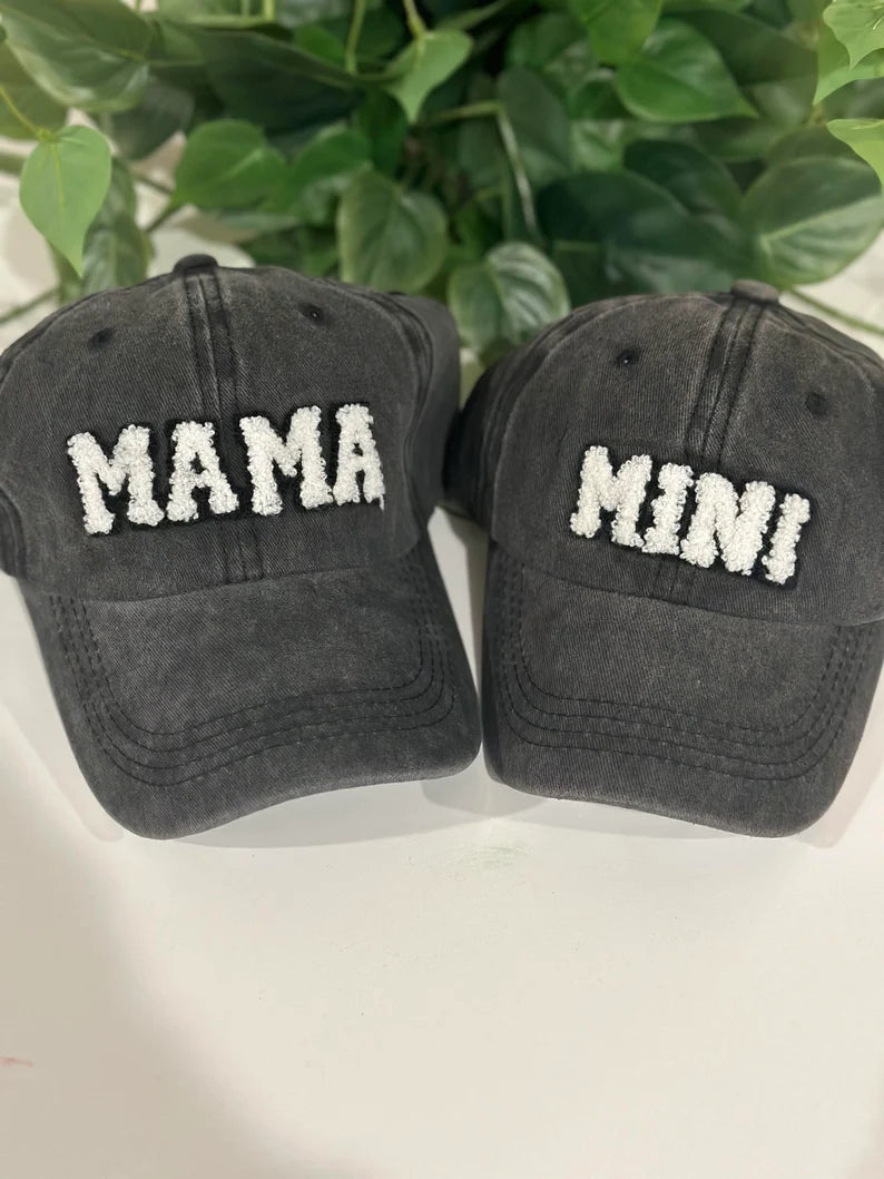 MAMA & MINI CHENILLE HAT SET  (SINGLE ADD ONS AVAILABLE)