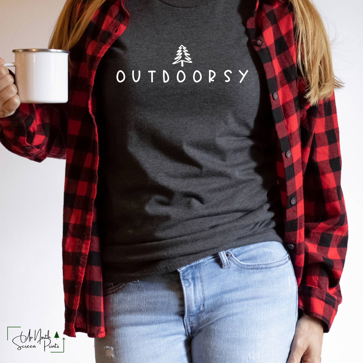 OUTDOORSY T-SHIRT SWEATER OR TANK TOP